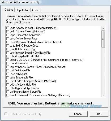 Attachment Security for Outlook Captura de pantalla 1