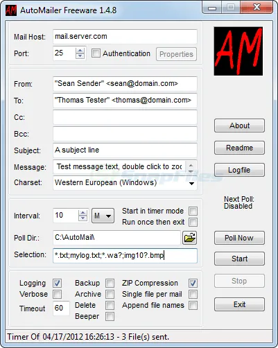AutoMailer Free Captura de pantalla 1