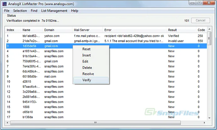 AnalogX ListMaster Pro Captura de pantalla 1
