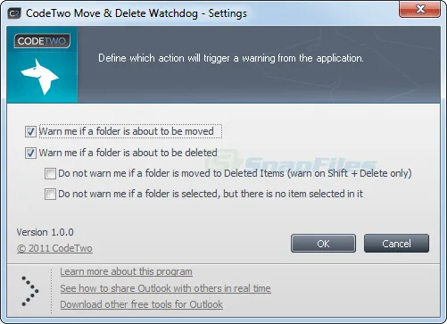 CodeTwo Move and Delete Watchdog Captura de pantalla 2