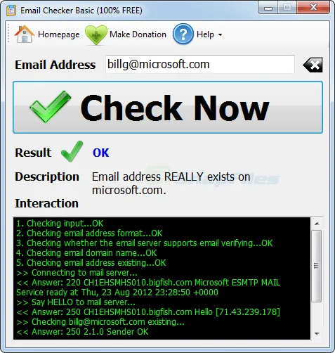 Email Checker Basic Captura de pantalla 1