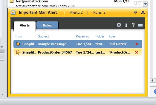 Important Mail Alert for Outlook Captura de pantalla 2