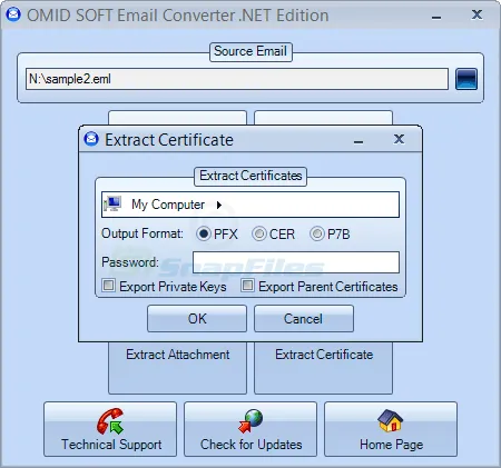 OmidSoft Email Converter Captura de pantalla 2