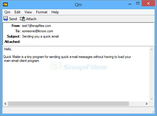 Qm - The Quick Mailer Captura de pantalla 1