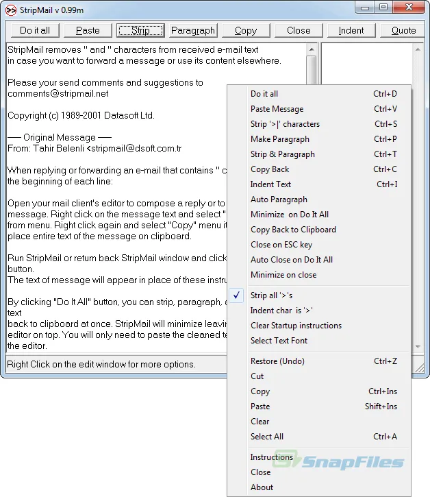 Stripmail Captura de pantalla 2