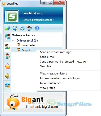 BigAnt Office Messenger Captura de pantalla 1