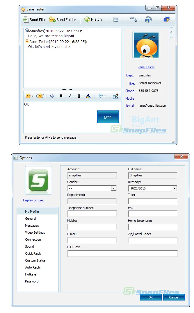 BigAnt Office Messenger Captura de pantalla 2