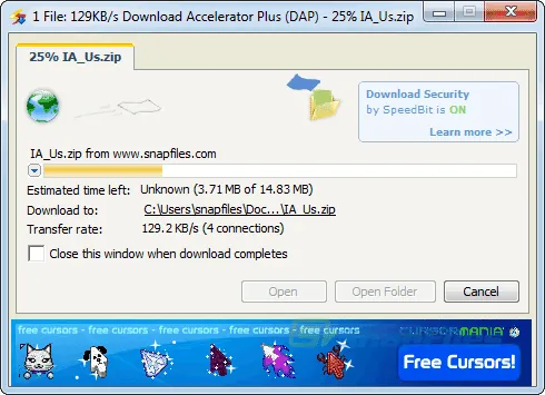 Download Accelerator Plus Captura de pantalla 2