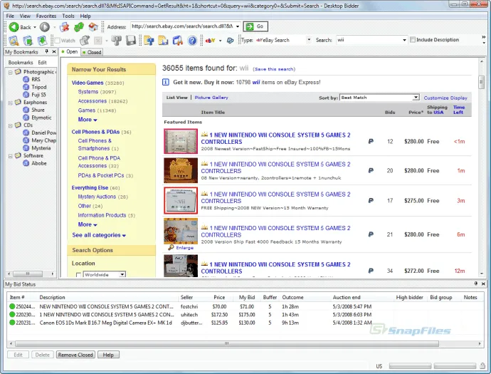 Desktop Bidder Lite Captura de pantalla 1