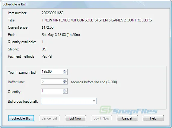 Desktop Bidder Lite Captura de pantalla 2