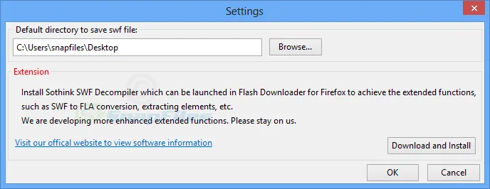 Flash Downloader for Firefox Captura de pantalla 2