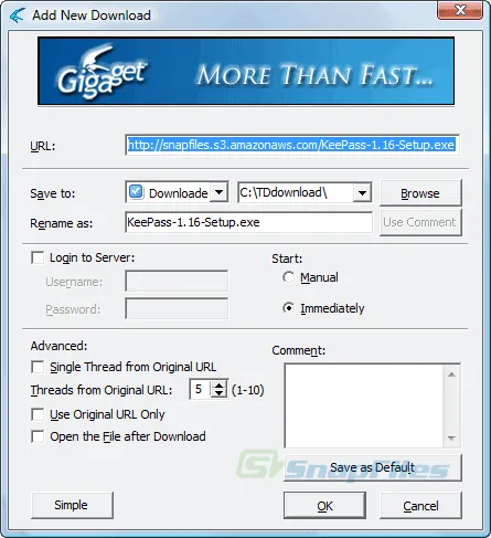 Gigaget Captura de pantalla 2