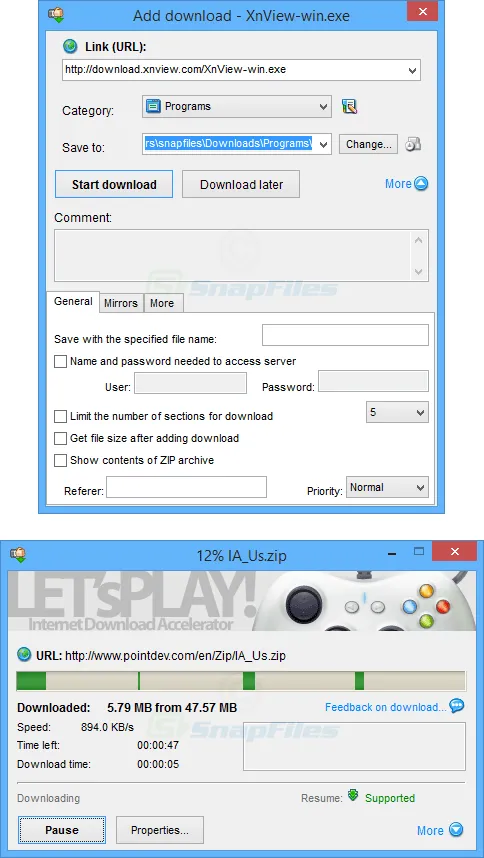 Internet Download Accelerator Free Captura de pantalla 2