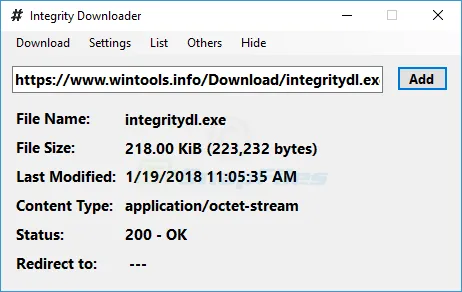 Integrity Downloader Captura de pantalla 1