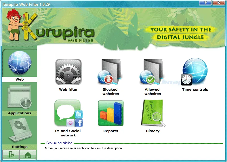 Kurupira Web Filter Captura de pantalla 1