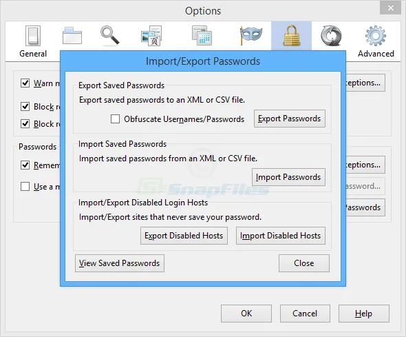 Firefox Password Exporter Captura de pantalla 1