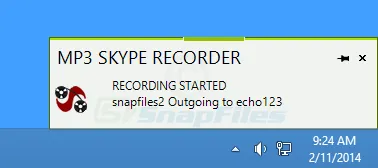MP3 Skype Recorder Captura de pantalla 2