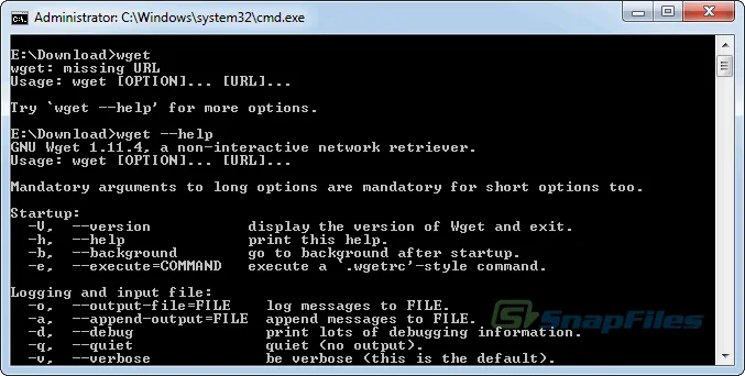 WGET Captura de pantalla 1