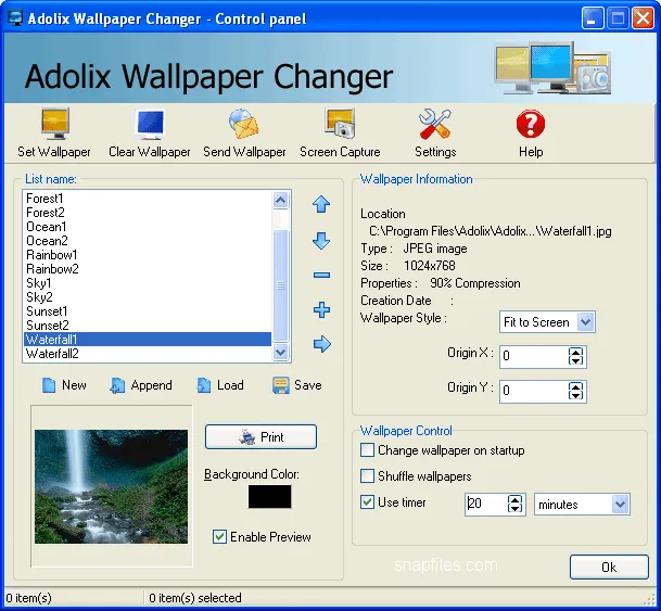 Adolix Wallpaper Changer Captura de pantalla 1