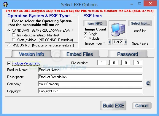 Advanced BAT to EXE Converter Captura de pantalla 2