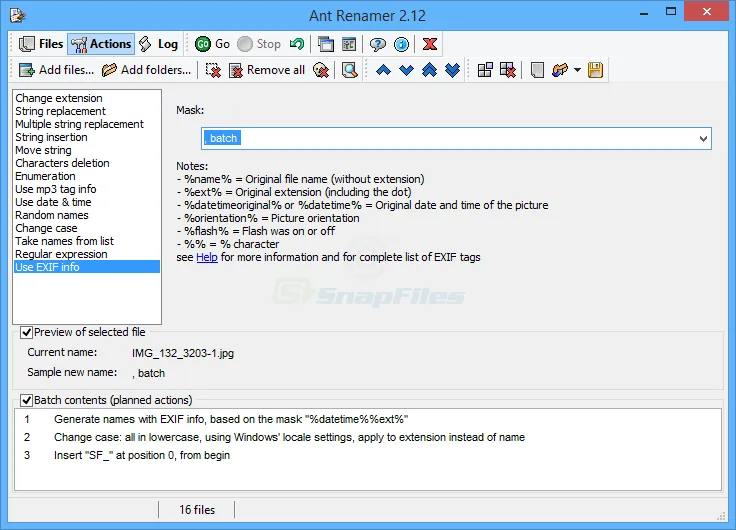 Ant Renamer Captura de pantalla 2