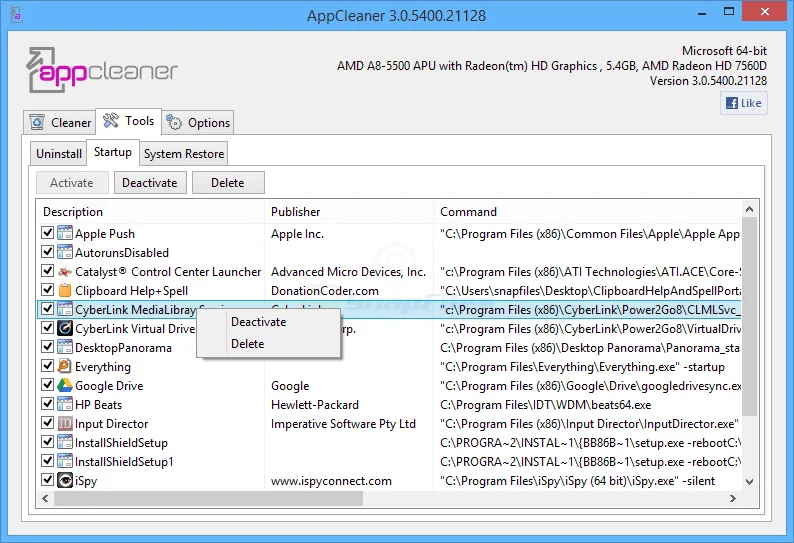 AppCleaner Captura de pantalla 2