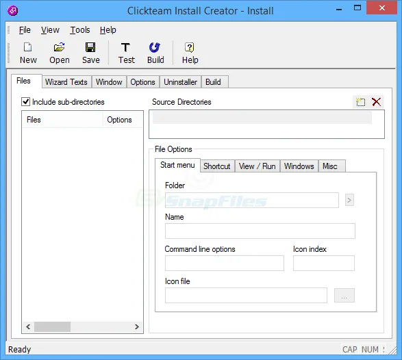 Clickteam Install Creator Captura de pantalla 1