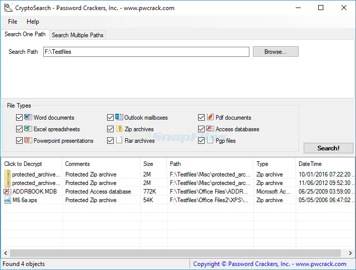 CryptoSearch Captura de pantalla 1