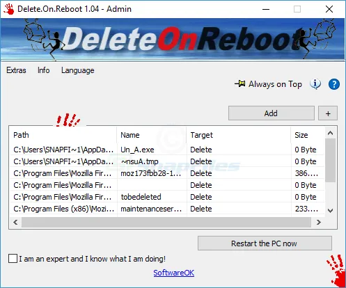 Delete.On.Reboot Captura de pantalla 1