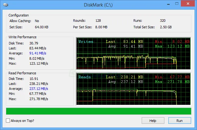 DiskMark Captura de pantalla 1