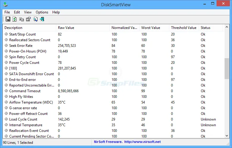 DiskSmartView Captura de pantalla 1
