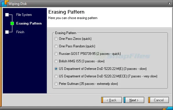 Disk Wipe Captura de pantalla 2