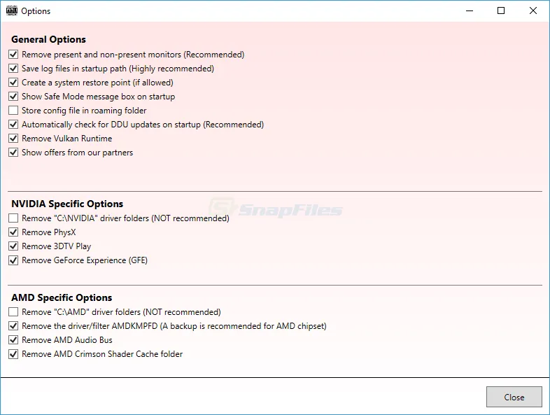 Display Driver Uninstaller Captura de pantalla 2