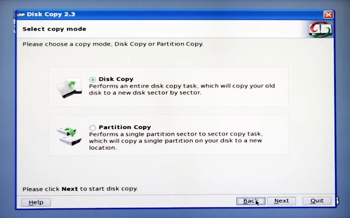 EaseUs Disk Copy Captura de pantalla 1