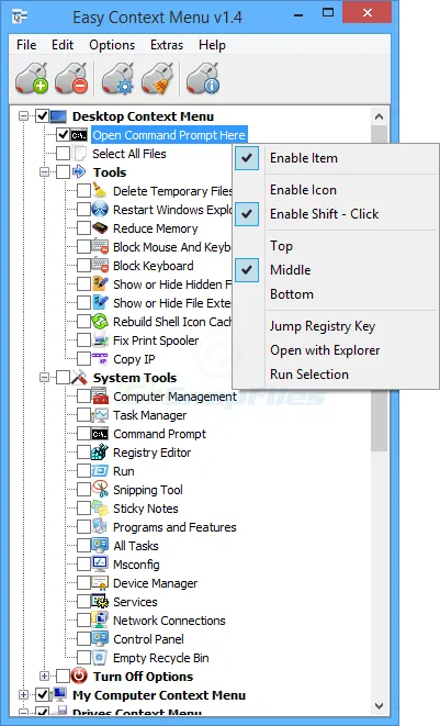 Easy Context Menu Captura de pantalla 1