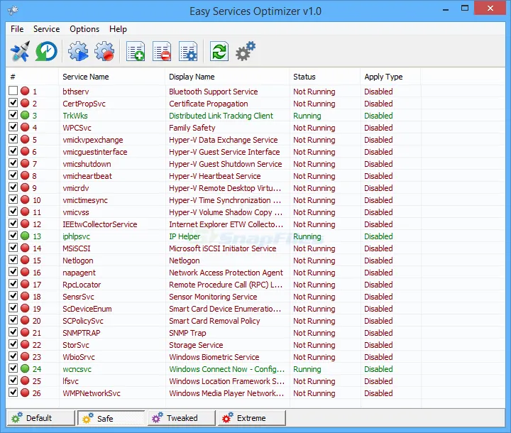 Easy Service Optimizer Captura de pantalla 1