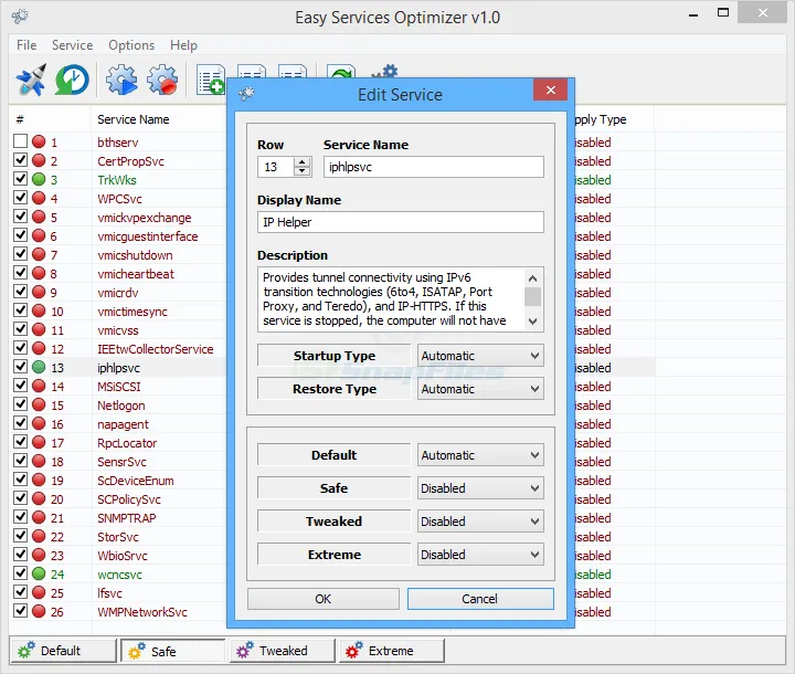Easy Service Optimizer Captura de pantalla 2