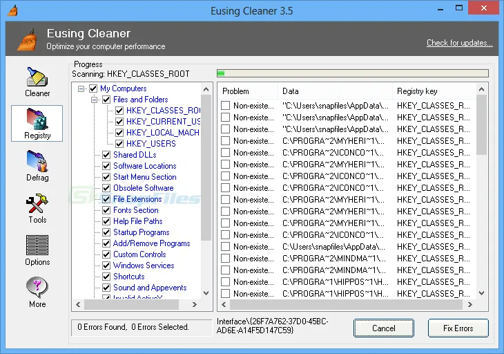 Eusing Cleaner Captura de pantalla 2