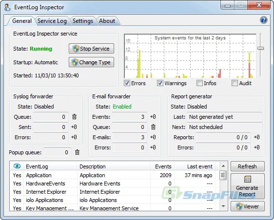 EventLog Inspector Captura de pantalla 1