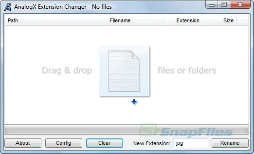 AnalogX Extension Changer Captura de pantalla 1