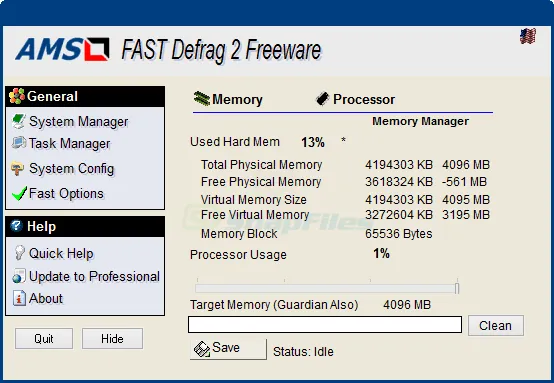 Fast Defrag Standard Captura de pantalla 1