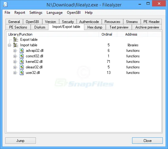 FileAlyzer Captura de pantalla 2