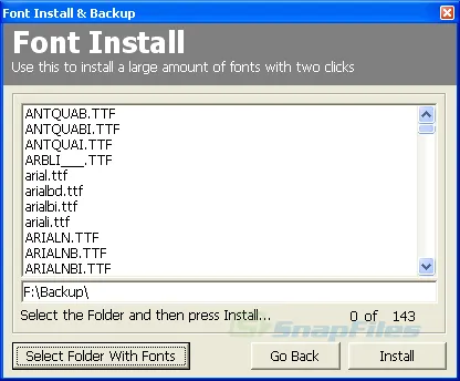 Font Install & Backup Captura de pantalla 2