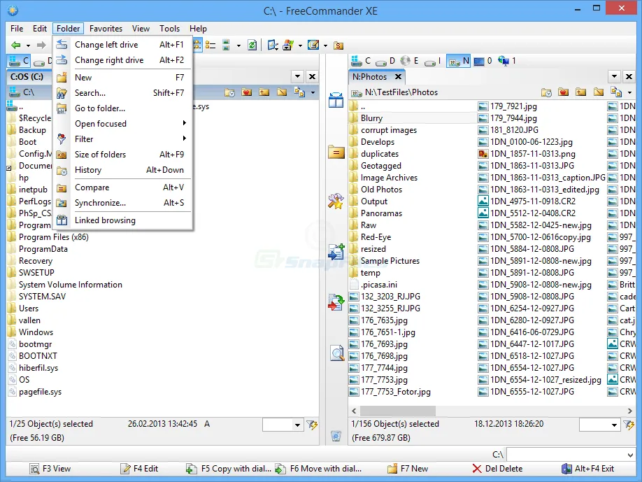 FreeCommander XE Captura de pantalla 1