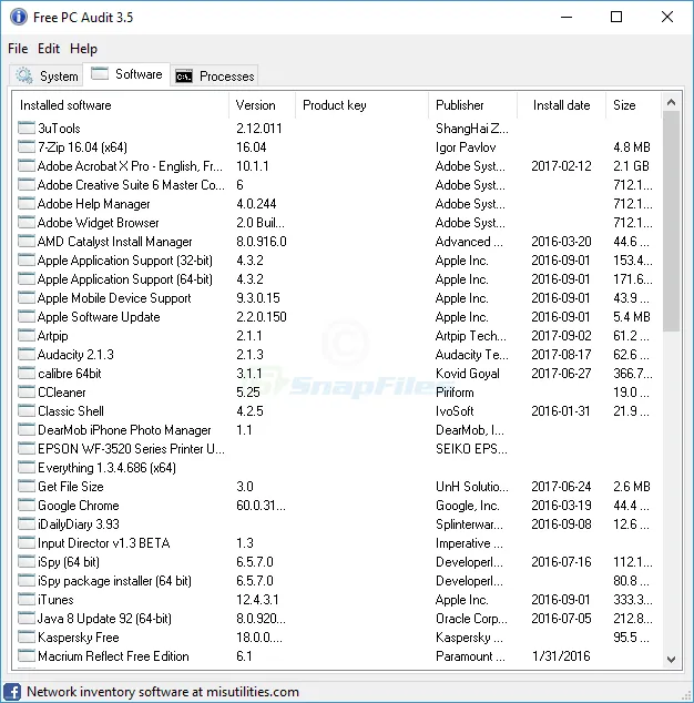 Free PC Audit Captura de pantalla 2