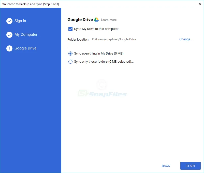 Google Backup and Sync Captura de pantalla 2