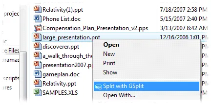 Gsplit Captura de pantalla 2