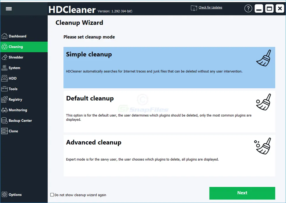 HDCleaner Captura de pantalla 2