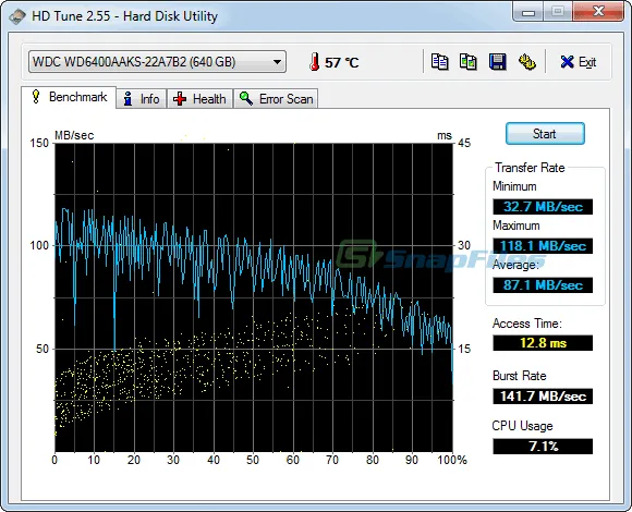 HD Tune Captura de pantalla 1