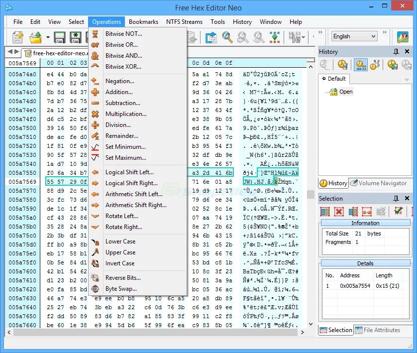 Free Hex Editor Neo Captura de pantalla 2